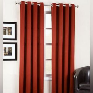 Sun Zero Griffin Grommet 54 X 63 Burgundy Curtains.